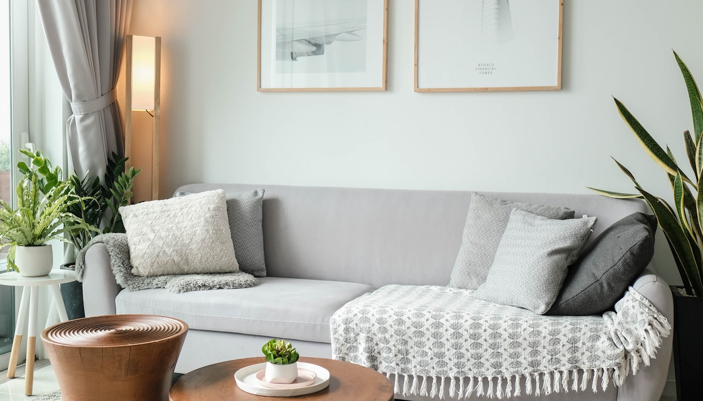 Freshly cleaned modern living room by TLC Cleaning in Detroit Lakes